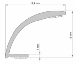 PVC keraamiliste plaatide profiil isekleepuv L=2,50m - Image 3
